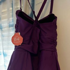 Torrid Flirt one piece size 0x eggplant purple never worn NWT